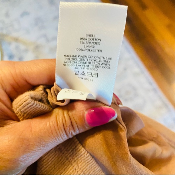 Express Tannish Pink Midi Dress with Ruffle Sleeves - Picture 5 of 5